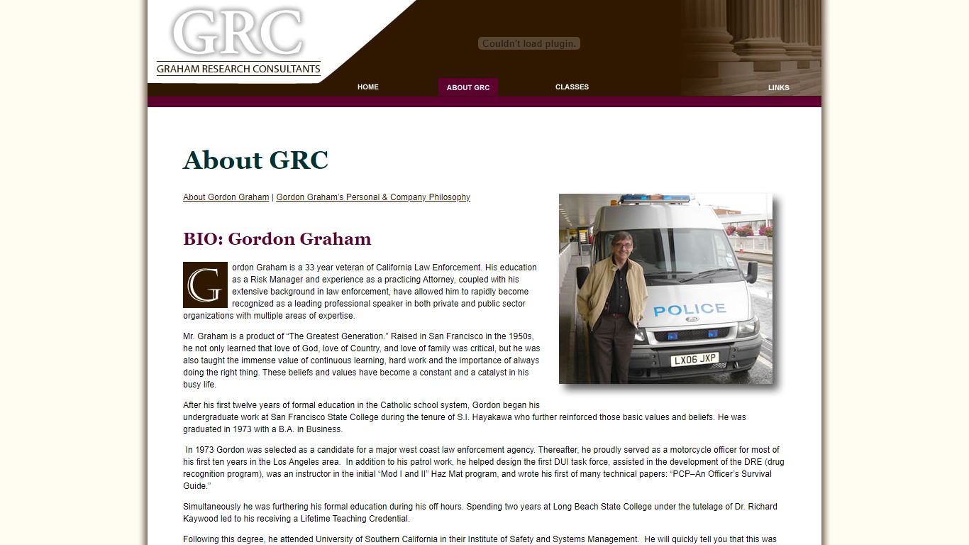 Graham Research Consultants - About GRC - Bio: Gordon Graham